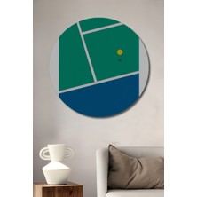 Teona Ahşap Soyut Geometri Ahşap Mdf Dekoratif Ev/işyeri Duvar Tablo Yuvarlak Ev/işyeri Duvar Tablo