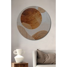 Teona Ahşap Ahşap Mdf Geometrik Sanat Dekoratif Ev/işyeri Duvar Tablo Yuvarlak Ev/işyeri Duvar Tablo