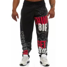 Amor Man Büyük Beden Özel Tasarım Sokak Modası Big Graffiti Baskılı %100 Pamuk Kışlık Yarı  Şalvar Erkek Eşofman Altı