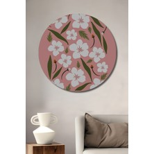 Teona Ahşap Milano Çiçek Pazarı Dekoratif Ahşap Mdf Ev/işyeri Duvar Tablo Yuvarlak Ev/işyeri Duvar Tablo