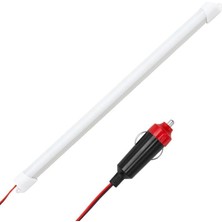 kzy mobilyal Powermaster PM-11048 12V 5W Çakmaklık Soketli Mat Kapaklı 30 cm LED Bar Lamba (6500K Beyaz)