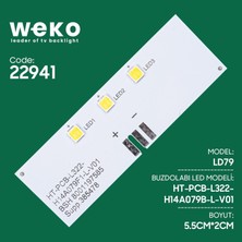 Weko Buzdolabı Iç Aydınlatma Ledi LD79 HT-PCB-L322-H14A079B-L-V01 3 Çipli