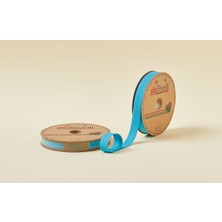 Zmc Bilişim Biye Koton Katlı D26 Turkuaz 2 cm 25 Metre %65 Koton %35 Polyester