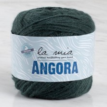 Zmc Bilişim La Mia Angora 50GR. Koyu Yeşil El Örgü Ipi - L131 - 34215