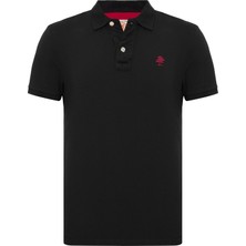 Routefield Patriot Erkek Siyah Polo Tişört