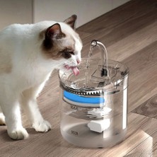 Sessiz Otomatik Kedi Su Sebili – USB Şarjlı, Filtreli,taze Su Pınarı (1.8l Kapasite)
