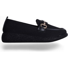 Moda Ayakkabı23 Moda Ayakkabı Abboud 2159 Siyah Kadın Babet Ayakkabı