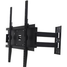 Powermaster PWR-H41 22''-55'' Çift Kollu Kilitli Hareketli Duvar Askı Aparatı Yukarı Aşağı Sağ Sol Hareket Yönü