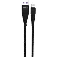 Shaza Usb-A To Lightning 5A 100W Örgülü Hızlı Şarj ve Data