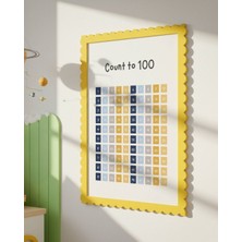 Fuart.Co Sayılar Tablosu (1-100) Dijital Baskı Çocuk Posteri (Çerçevesiz) Versiyon 5 MAFU