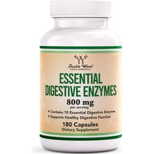 Double Wood Digestive Enzymes Bromelain Lactase 180 Caps