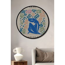 Teona Ahşap Çerçeve Görünümlü Matisse Dekoratif Ahşap Mdf Ev/işyeri Duvar Tablo Yuvarlak Ev/işyeri Duvar Tablo