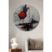 Teona Ahşap Soyut Sanat Modern Ahşap Mdf Dekoratif Ev/işyeri Duvar Tablo Yuvarlak Ev/işyeri Duvar Tablo
