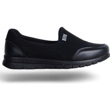 Moda Ayakkabı Ayzen 1258 Siyah Kadın Babet Ayakkabı