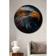Teona Ahşap Güçlü Kartal Soyut Ahşap Mdf Dekoratif Ev/işyeri Duvar Tablo Yuvarlak Ev/işyeri Duvar Tablo