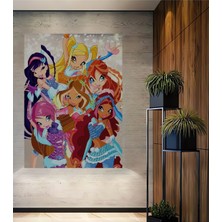 Teona Ahşap Winx Club Dekoratif Ahşap Mdf Ev/işyeri Duvar Tablo Dikdörtgen Ev/işyeri Duvar Tablo