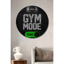 Teona Ahşap Ağırlık Spor Motivasyon Ahşap Mdf Dekoratif Ev/işyeri Duvar Tablo Yuvarlak Ev/işyeri Duvar Tablo