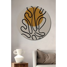 Teona Ahşap Matisse Soyut Sanat Ahşap Mdf Dekoratif Ev/işyeri Duvar Tablo Yuvarlak Ev/işyeri Duvar Tablo