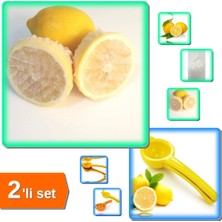 Hereveoyuncak Limon Bonesi 500 Adet + Plastik Limon Sıkacağı 2’li Set - Bitki Çayı & Mutfağınız Için Q7A9F2