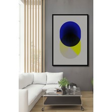 Teona Ahşap Çerçeve Görünümlü Soyut Geometri Ahşap Mdf Dekoratif Ev Duvar Tablo Dikdörtgen Ev Duvar Tablo