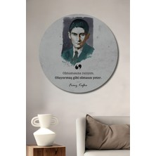 Teona Ahşap Franz Kafka Alıntılı Ahşap Mdf Dekoratif Ev/işyeri Duvar Tablo Yuvarlak Ev/işyeri Duvar Tablo