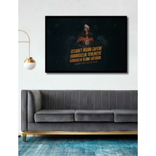 Teona Ahşap Çerçeve Görünümlü Fatih Sultan Mehmet Ilham Veren Ahşap Mdf Dekoratif Tablo Dikdörtgen Tablo