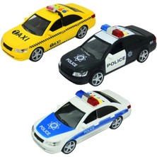 Belle Fusion Bfs   Sunman 1:16 Sesli Işıklı Polis ve Taksi