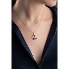 Famira 925 Ayar Kelebek Kolye