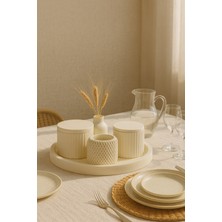 Nevhan Sanat El Yapımı Dekoratif Saklama & Düzenleme Seti – Modern Minimal Beton Görünümlü 6 Parça Organizer Set