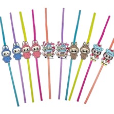 Dodomar Pipet Labubu Artistik Körüklü Pipet 10LU