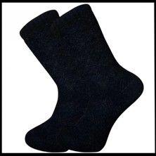 Pro Çorap Uyguna-Yakala Erkek Çorabı Siyah Kuzu Yünü HAVLU-RAP.389