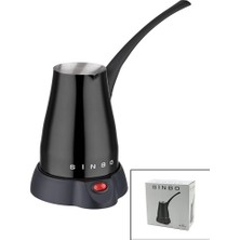 Timion Siyah Elektirkli Cezve Türk Kahve Makinesi 5 Fincan - 400ML Hazne Paslanmaz Çelik 360 Derece Dönebilme SCM-2960 (5148)