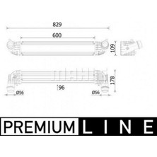 Mahle Mtxdpn Turbo Radyatörü Intercooler Opel Astra K 15 22 1.6 Cdti Dth-Dtn-Dti-Dtu 600X111X95