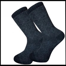 Pro Çorap Uyguna-Yakala Erkek Çorabı Lacivert Kuzu Yünü HAVLU-RAP.390