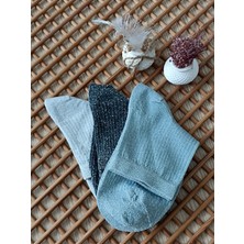 Rocks For Simli Dikişsiz Burun 3'lü Kadın Çorap