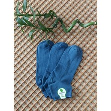 Rocks For Bambu Patik Erkek 3 Çift Dikişsiz Çorap