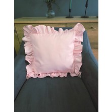 Fırfırlı Kırlent Kılıfı Sıvı Itici Özeliğe Sahip