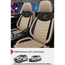 Gm Design Panther Serisi Keten Kumaş Oto Koltuk Kılıfı (Ford Focus-Fiesta-Escort Uyumlu)