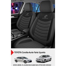 Gm Design Panther Serisi Keten Kumaş Oto Koltuk Kılıfı (Toyota Corolla-Auris-Yaris Uyumlu)