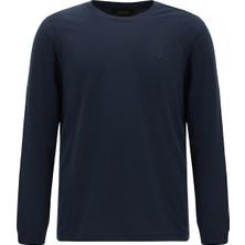 Abdullah Kiğılı Bisiklet Yaka Regular Fit Nakışlı Pamuk Sweatshirt