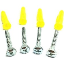 OEM Plastik Dübel + Vida (Yıldız + Anahtar Uç) (100 Adet)