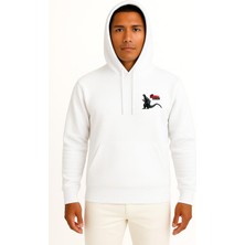 Bahriyeli Collection Kapüşonlu Godzilla Junior Destoroyah King Cep ve Sırt Tasarımlı Unisex Sweatshirt
