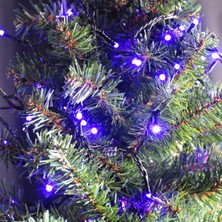 Party Country Yılbaşı Pilli LED Işık 80 LED / 8mt -Mor Işık-