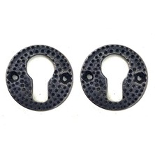 Antika Tarz Dekoratif Pirinç Oda Kilit Rozeti - 49MM, Oksit