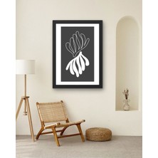 Fuart.Co Siyah Beyaz Yosun Dijital Baskı Poster (Çerçevesiz) MOFU