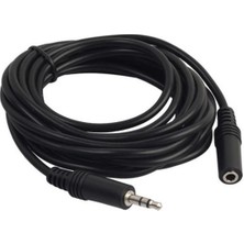 Powermaster 3.5 mm Stereo Erkek/Dişi 5 Metre Uzatma Kablo PM-5758 Kaliteli ABS Plastik