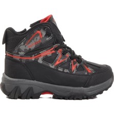 Kindep (Ruffon) Kaymaz Taban Fermuarlı&bağcıklı Çocuk Bot Siyah