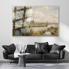 Artarilion Cam Yatay Duvar Tablosu Cam Doga MANZARASI15 Ev Ofis Salon Modern Duvar Tablosu