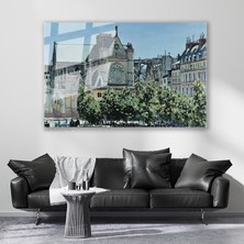 Artarilion Cam Yatay Duvar Tablosu Cam Sehir Manzarasi Ev Ofis Salon Modern Duvar Tablosu