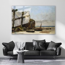 Artarilion Cam Yatay Duvar Tablosu Cam Vintage Manzara2 Ev Ofis Salon Modern Duvar Tablosu